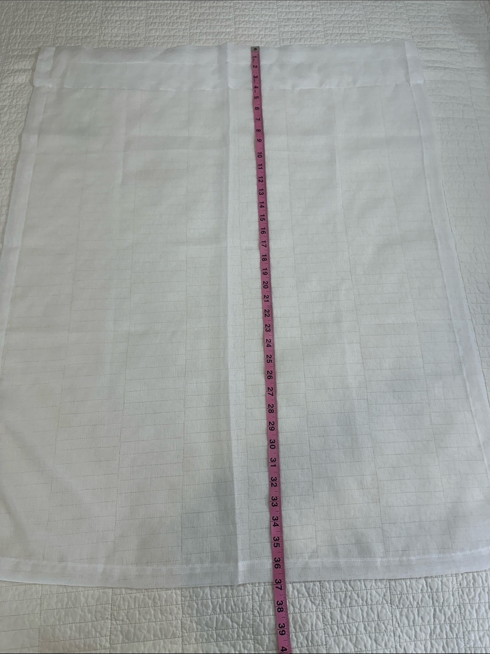 Set of 2 Sheer White Curtain Panel Lightweight Semi-Sheer Window New - Picture 5 of 6